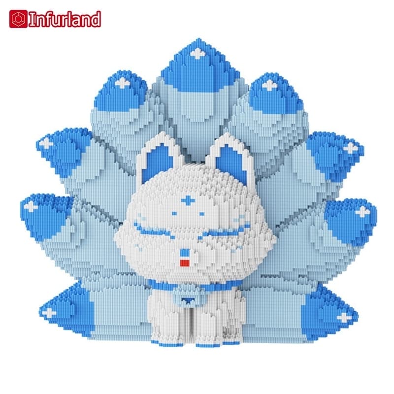 ส่งเร็วจากไทยเลโก้ตัวใหญ่ ตัวต่อนาโน DIY ของขวัญ จิ้งจอกเก้าหาง เสริมการเรียนรู้และเติมเต็มจิตนาการ รูปที่ 9