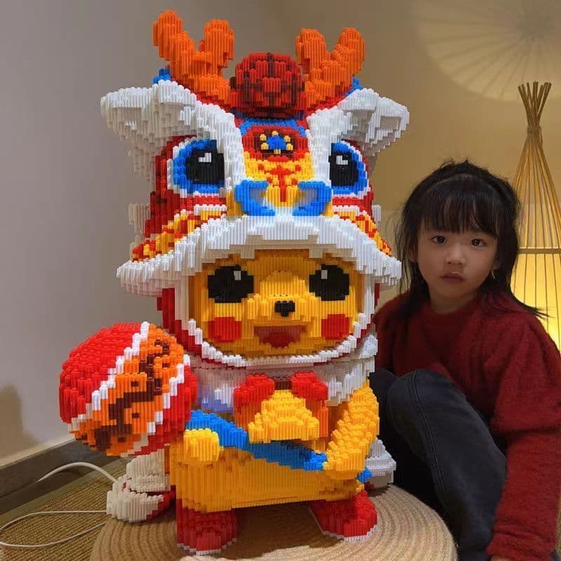 ส่งเร็วจากไทยเลโก้ตัวใหญ่ ตัวต่อนาโน DIY ของขวัญ จิ้งจอกเก้าหาง เสริมการเรียนรู้และเติมเต็มจิตนาการ รูปที่ 5