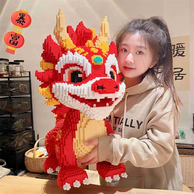 ส่งเร็วจากไทยเลโก้ตัวใหญ่ ตัวต่อนาโน DIY ของขวัญ จิ้งจอกเก้าหาง เสริมการเรียนรู้และเติมเต็มจิตนาการ รูปที่ 8