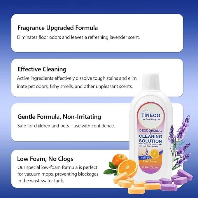 สําหรับ Tineco Multi-Surface Deodoing Cleaning Solution สําหรับ iFloor/Breze/Floor One S3/S5/Combo/S6/S7 Pro เครื่องซักผ้าเครื่องดูดฝุ่นแห้งเปียก รูปที่ 7