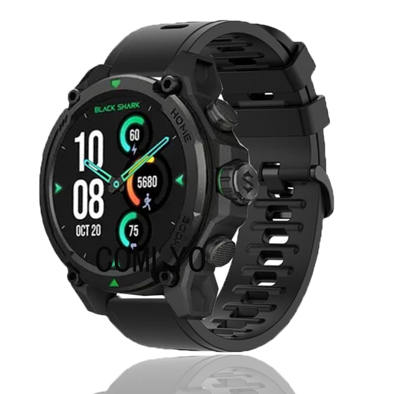 สําหรับ Black Shark GS3 สมาร์ทสายนาฬิกาซิลิโคนนุ่มกีฬาผู้หญิงผู้ชายสร้อยข้อมือเข็มขัด รูปที่ 1
