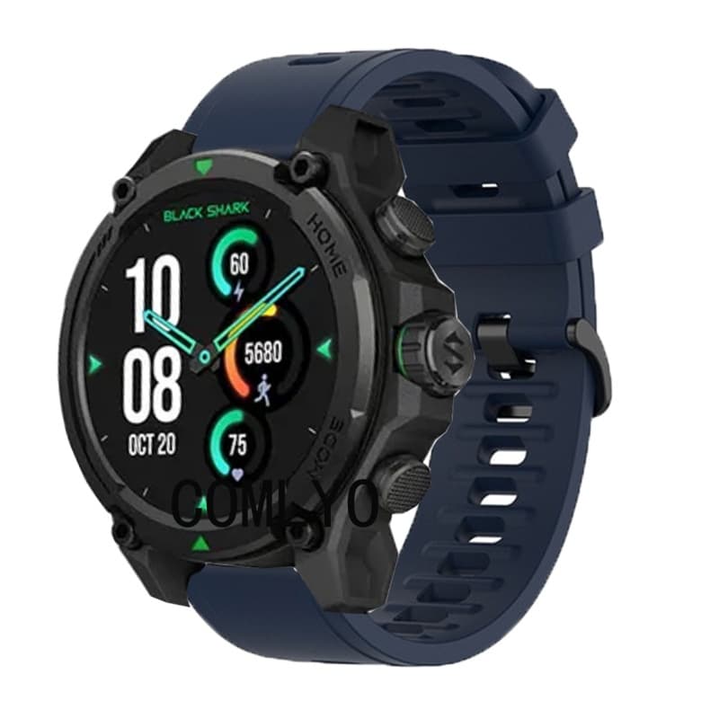 สําหรับ Black Shark GS3 สมาร์ทสายนาฬิกาซิลิโคนนุ่มกีฬาผู้หญิงผู้ชายสร้อยข้อมือเข็มขัด รูปที่ 2