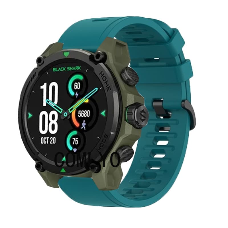สําหรับ Black Shark GS3 สมาร์ทสายนาฬิกาซิลิโคนนุ่มกีฬาผู้หญิงผู้ชายสร้อยข้อมือเข็มขัด รูปที่ 3