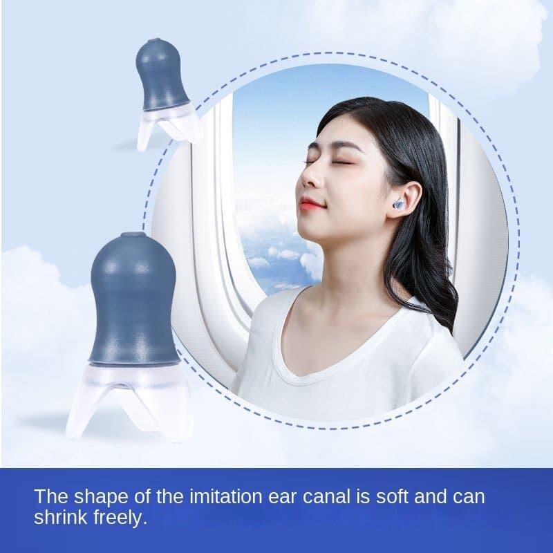 Professional aviation flight silicone earplugs for adults or children,noise reduction and reduce ear pain caused by changes in air pressure รูปที่ 4
