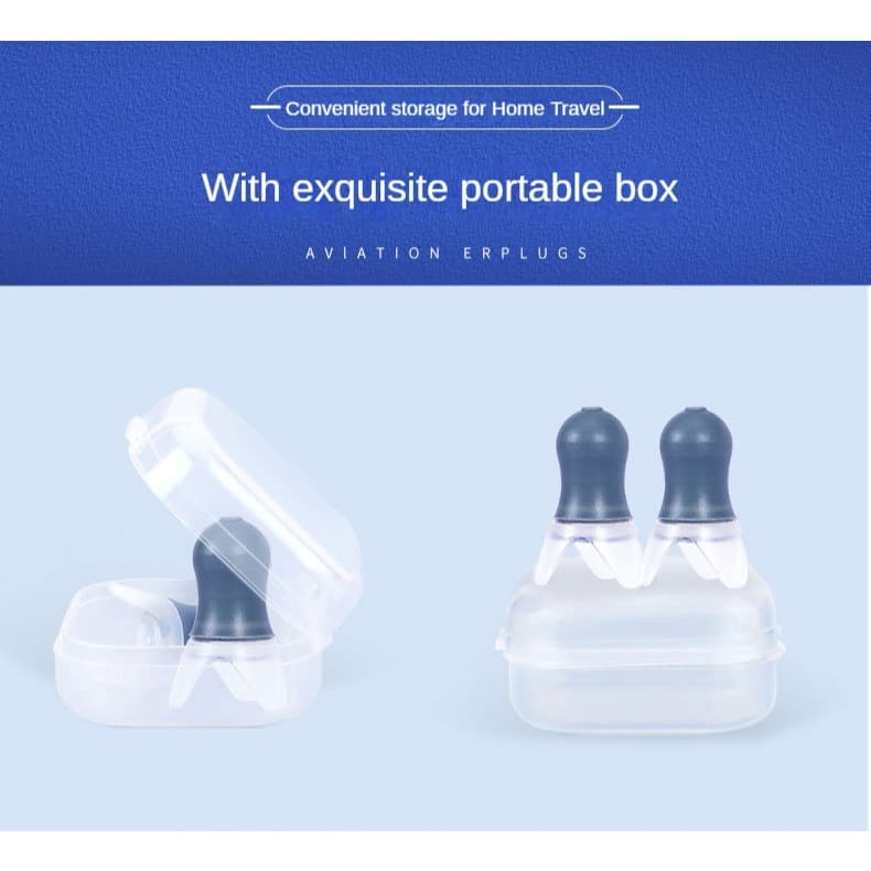 Professional aviation flight silicone earplugs for adults or children,noise reduction and reduce ear pain caused by changes in air pressure รูปที่ 6