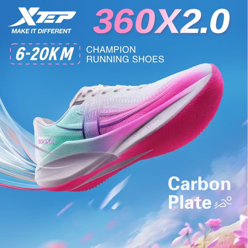 360X 2.0丨รองเท้าวิ่งมาราธอน Racing Carbon Board รองเท้าวิ่ง Running shoes รูปที่ 4