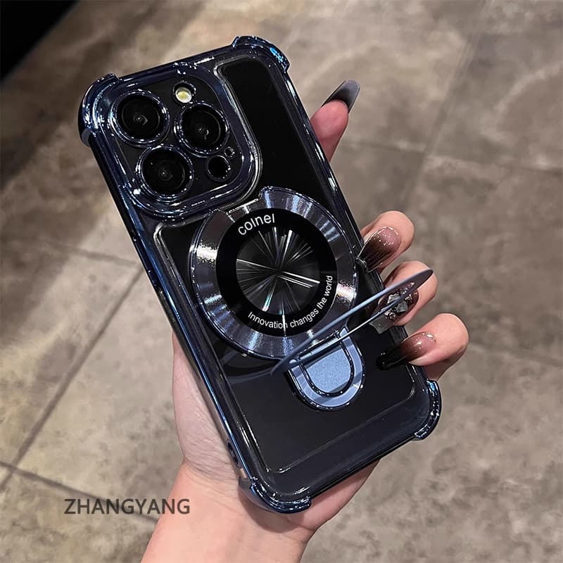 สําหรับ Samsung A26 A36 5G A56 5G ความงามไฟฟ้า anti drop เคสโทรศัพท์ซิลิโคนพร้อมผู้ถือโทรศัพท์อเนกประสงค์ U-รูปออกแบบใหม่ TPU soft shell รูปที่ 8