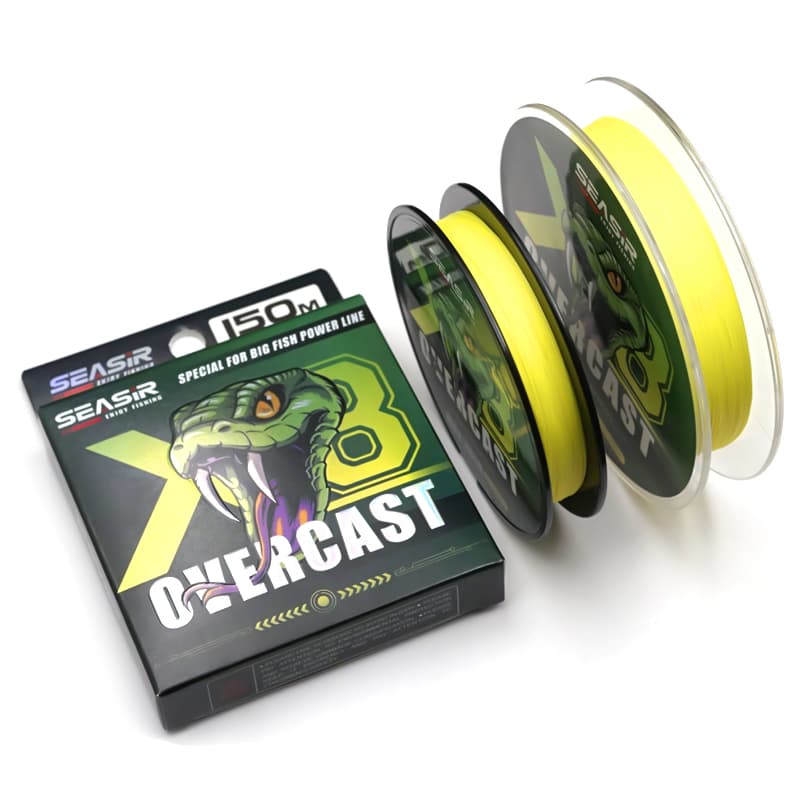 Seasir Overcast X8 PE สายตกปลาญี่ปุ่น 8 Braided Multifilament 100 M/150 M/300 M 15-50LB สูง Stength หลักสําหรับปลาใหญ่สาย รูปที่ 8