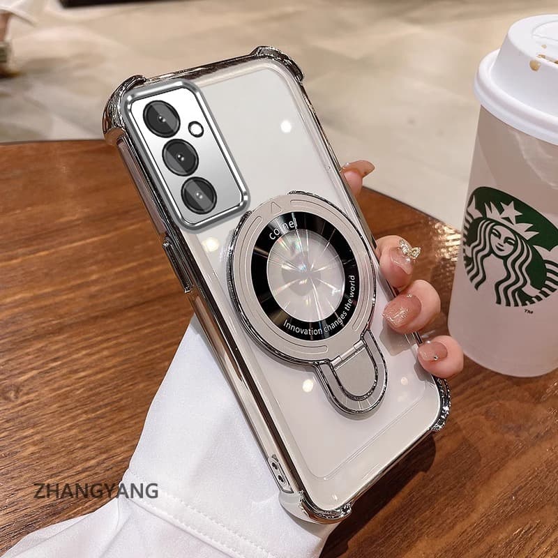 สําหรับ Samsung A26 A36 5G A56 5G ความงามไฟฟ้า anti drop เคสโทรศัพท์ซิลิโคนพร้อมผู้ถือโทรศัพท์อเนกประสงค์ U-รูปออกแบบใหม่ TPU soft shell รูปที่ 6