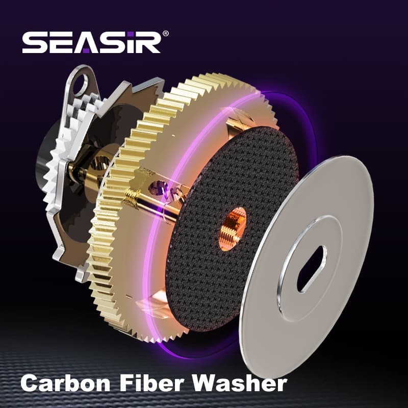 Seasir ZERO-VX 133g BFS Baitcasting ตกปลา Reel Ultralight 7.6:1 อัตราทดเกียร์ความเร็วสูง 6 + 1BB ลากสูงสุด 4 กก.น้ําเค็มสดตกปลา Coil รูปที่ 3