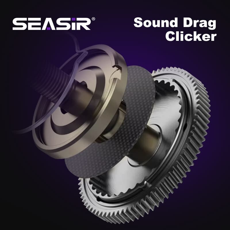 Seasir ZERO-VX 133g BFS Baitcasting ตกปลา Reel Ultralight 7.6:1 อัตราทดเกียร์ความเร็วสูง 6 + 1BB ลากสูงสุด 4 กก.น้ําเค็มสดตกปลา Coil รูปที่ 5