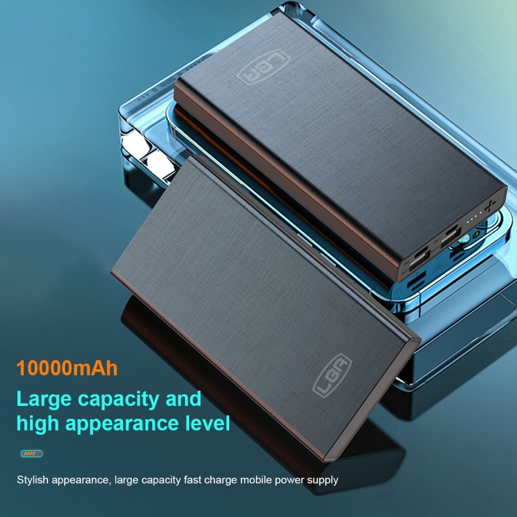 LUOBR P3-6 Power Bank 10000mAh ธนาคารพลังงาน สีดำ/สีขาว ย้ายแหล่งจ่ายไฟ ชาร์จเร็วรับประกันหนึ่งปี รูปที่ 8