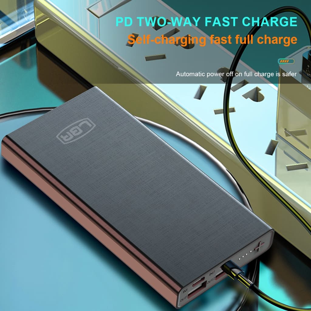 LUOBR P3-6 Power Bank 10000mAh ธนาคารพลังงาน สีดำ/สีขาว ย้ายแหล่งจ่ายไฟ ชาร์จเร็วรับประกันหนึ่งปี รูปที่ 7