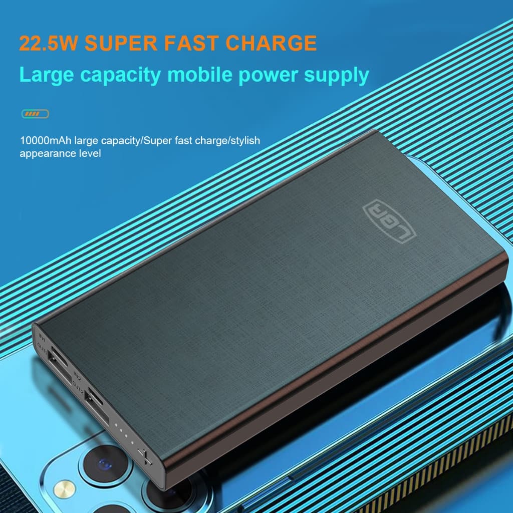 LUOBR P3-6 Power Bank 10000mAh ธนาคารพลังงาน สีดำ/สีขาว ย้ายแหล่งจ่ายไฟ ชาร์จเร็วรับประกันหนึ่งปี รูปที่ 5