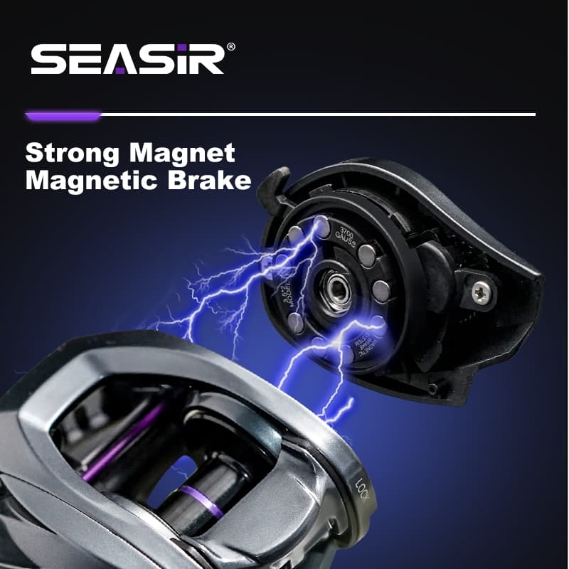 Seasir ZERO-VX 133g BFS Baitcasting ตกปลา Reel Ultralight 7.6:1 อัตราทดเกียร์ความเร็วสูง 6 + 1BB ลากสูงสุด 4 กก.น้ําเค็มสดตกปลา Coil รูปที่ 7