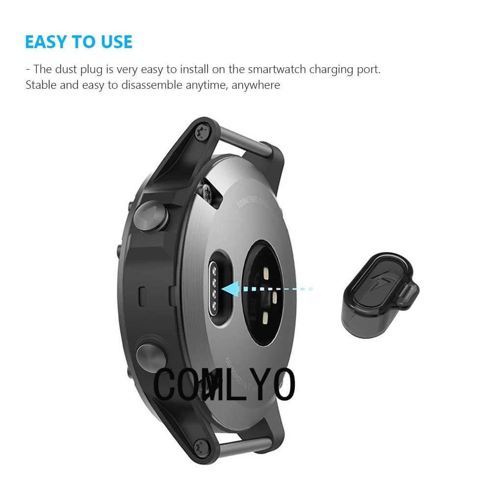 Fit สําหรับ Garmin Fenix 8 7X 7S 70 170 Enduro EPIX 2 Pro พลังงานแสงอาทิตย์ปลั๊กกันฝุ่น TPU Protector หมวกสําหรับ SQ Vivoactive 4 4S Forerunner 265 965 รูปที่ 3