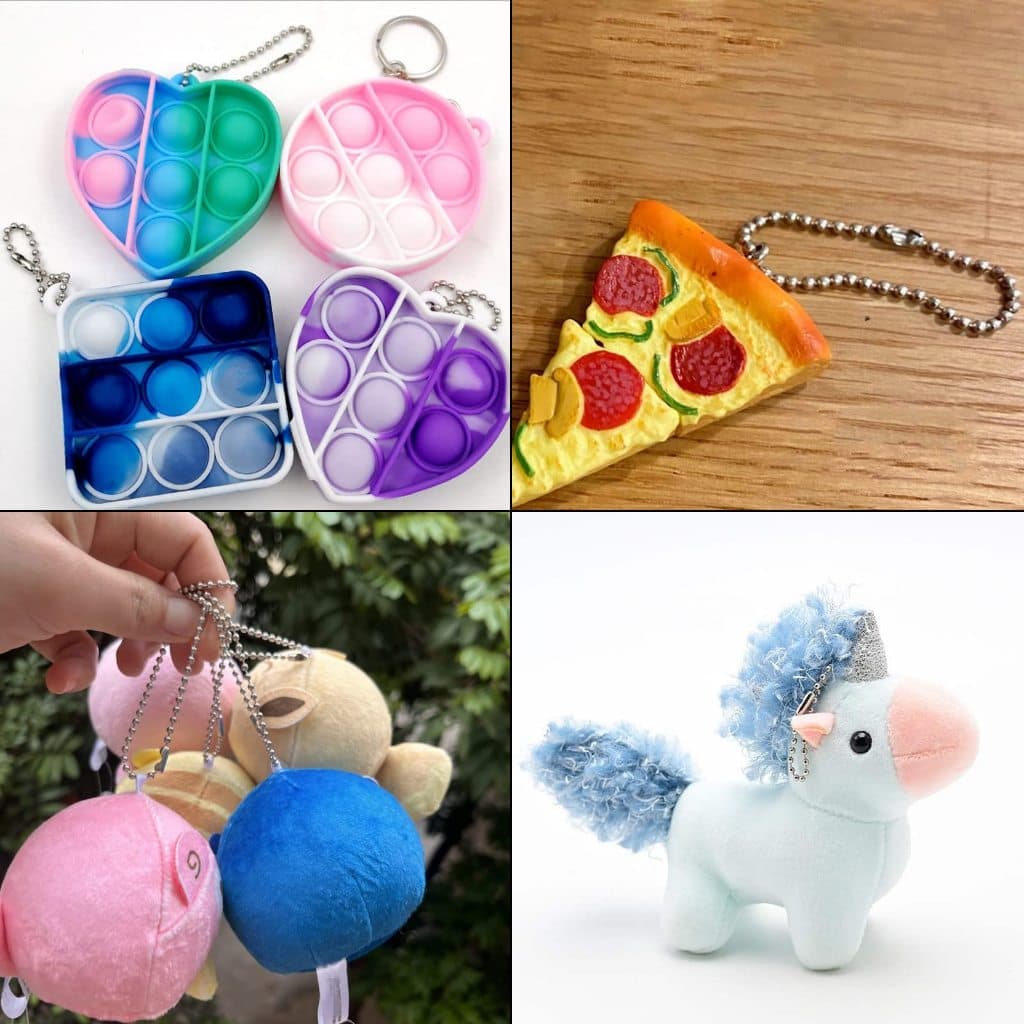 โซ่ไข่ปลา พวงกุญแจ สีเงิน 10,12,15 ซม. Ball chain ใช้ทำพวงกุญแจ รูปที่ 6