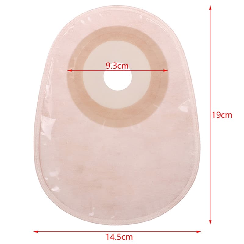 10PCS One-piece System Colostomy Bags Disposable Ostomy Drainable Single Pouch HDY รูปที่ 9