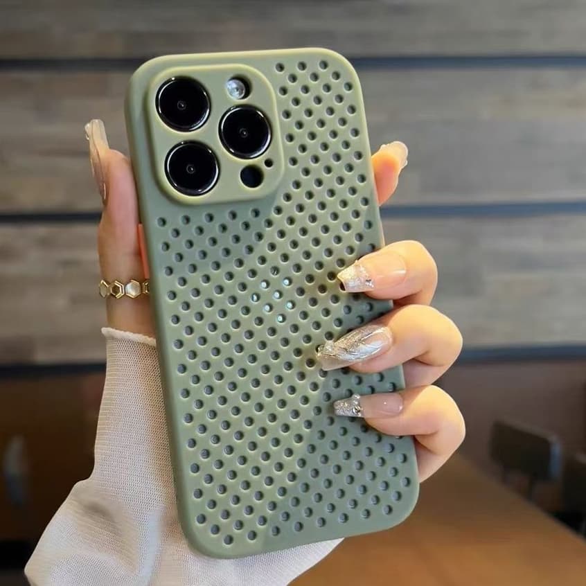 การกระจายความร้อนเคสโทรศัพท์ระบายอากาศสําหรับ iPhone 16 15 14 13 Pro Max เคสไอโฟน 11 12 Pro 14 15 Plus 16E ซิลิโคนนุ่มกรณีปกหลัง รูปที่ 5