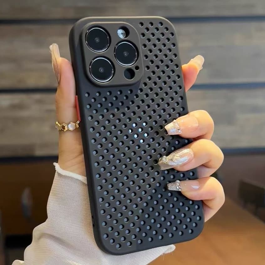 การกระจายความร้อนเคสโทรศัพท์ระบายอากาศสําหรับ iPhone 16 15 14 13 Pro Max เคสไอโฟน 11 12 Pro 14 15 Plus 16E ซิลิโคนนุ่มกรณีปกหลัง รูปที่ 7