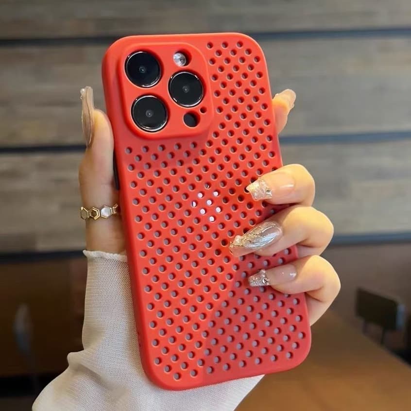 การกระจายความร้อนเคสโทรศัพท์ระบายอากาศสําหรับ iPhone 16 15 14 13 Pro Max เคสไอโฟน 11 12 Pro 14 15 Plus 16E ซิลิโคนนุ่มกรณีปกหลัง รูปที่ 8