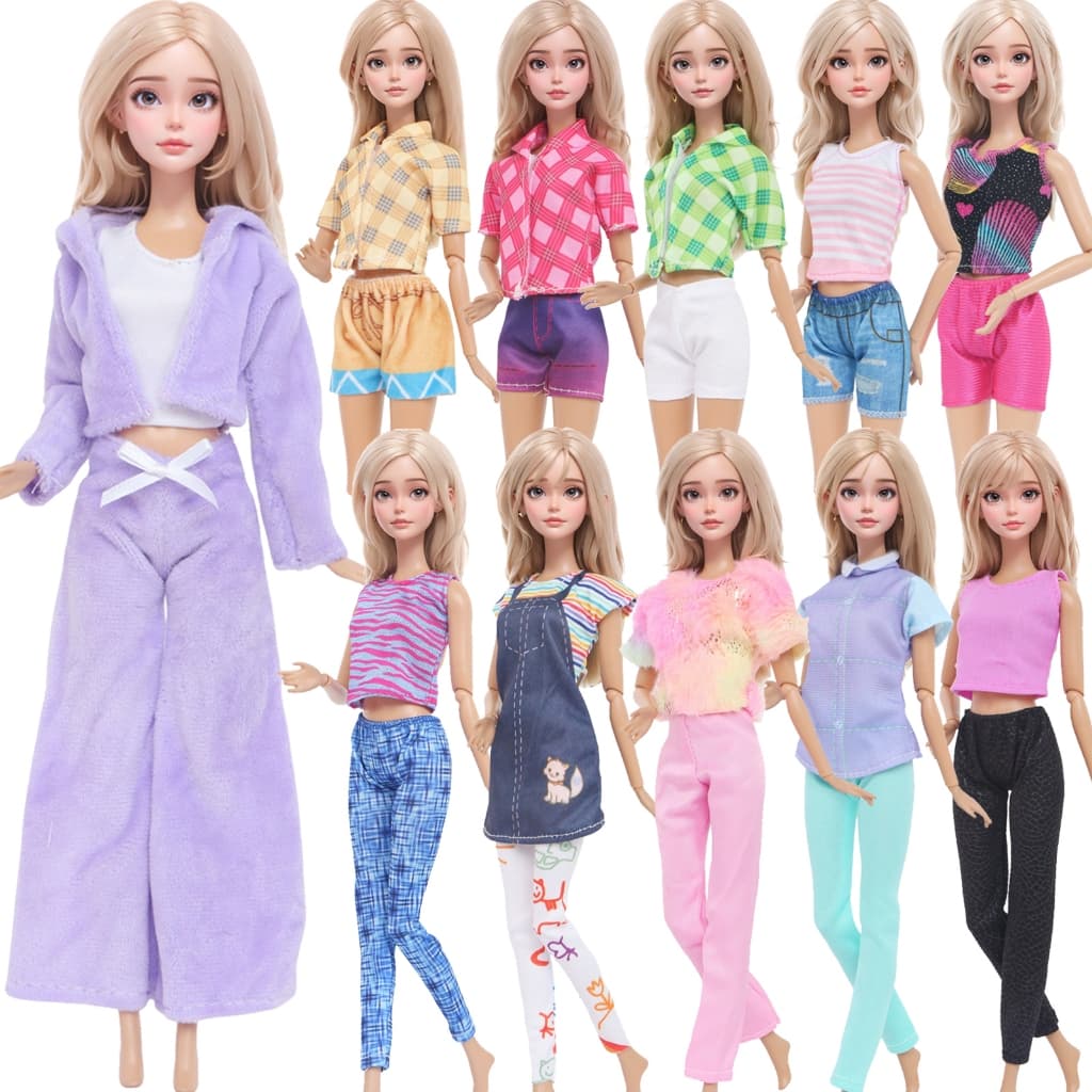 1/6 สาวตุ๊กตาเสื้อผ้าเลื่อมกระโปรงไหล่เดียวแฟชั่นชุดแต่งงานด้านบนและกางเกงชุดสําหรับ 11.5 นิ้วตุ๊กตาของเล่นของขวัญ รูปที่ 2