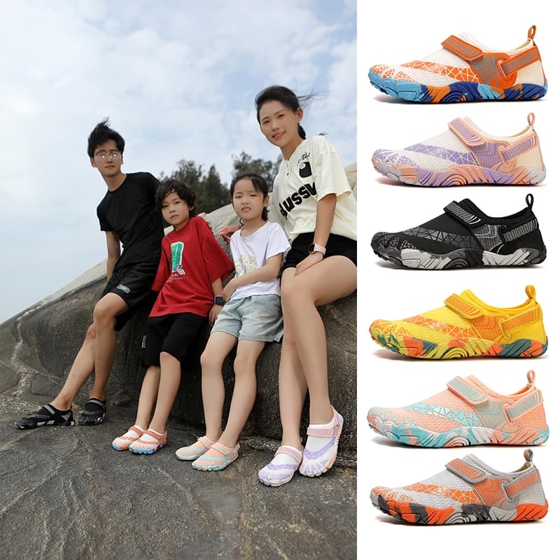 RUGGA 2025 original ใหม่ unisex เด็ก Aqua น้ําชายหาดว่ายน้ํา surf รองเท้าสําหรับชายหญิงยาง Anti slip แห้งเร็ว barefoot ขี่จักรยานกลางแจ้งว่ายน้ําลุยรองเท้าริมทะเล Aquashoes รูปที่ 2