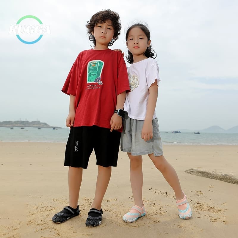 RUGGA 2025 original ใหม่ unisex เด็ก Aqua น้ําชายหาดว่ายน้ํา surf รองเท้าสําหรับชายหญิงยาง Anti slip แห้งเร็ว barefoot ขี่จักรยานกลางแจ้งว่ายน้ําลุยรองเท้าริมทะเล Aquashoes รูปที่ 6