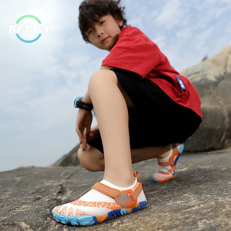 RUGGA 2025 original ใหม่ unisex เด็ก Aqua น้ําชายหาดว่ายน้ํา surf รองเท้าสําหรับชายหญิงยาง Anti slip แห้งเร็ว barefoot ขี่จักรยานกลางแจ้งว่ายน้ําลุยรองเท้าริมทะเล Aquashoes รูปที่ 8