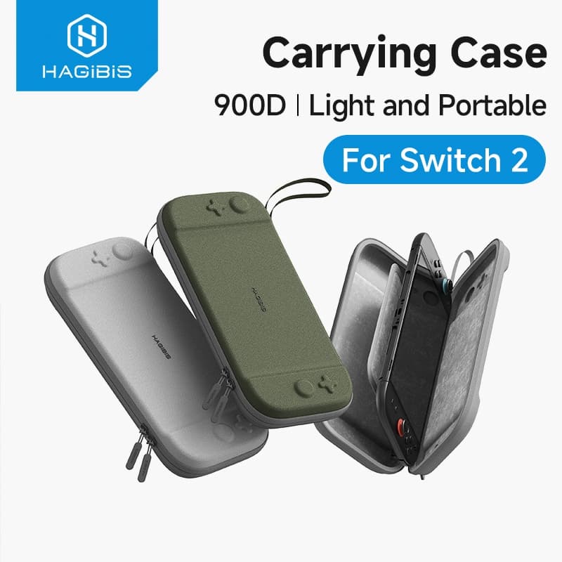 Hagibis กระเป๋าพกพาสําหรับสวิตช์ 2 กระเป๋าเดินทาง Hard Shell NS อุปกรณ์เสริมฝาครอบป้องกัน 10 เกมตลับหมึก NS2 กรณี รูปที่ 1