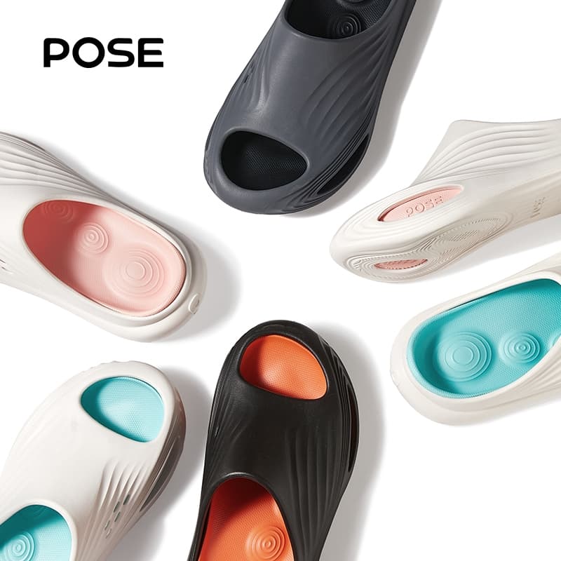 POSE รองเท้านวด Relax Air Slippers ,EVA,soothing,ดูดซับแรงกระแทก,นวดเท้า,น้ําหนักเบา,นุ่ม,เด้งด้านล่างนุ่ม,กันลื่น,กีฬา,ฟิตเนส,กลางแจ้งP1257306 รูปที่ 9