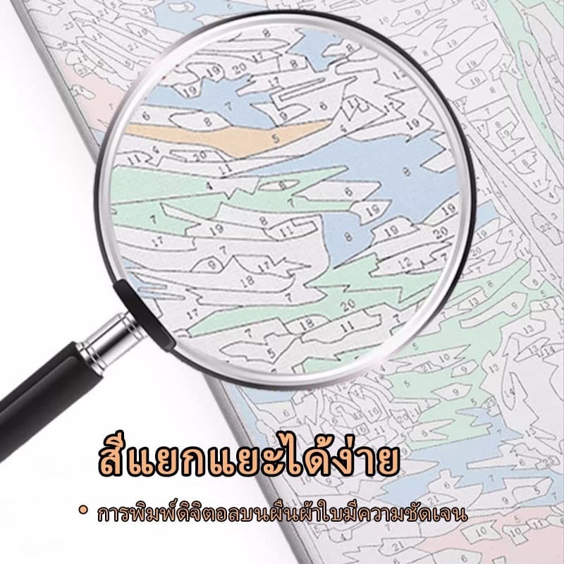 จิตรกรรม ระบายสีตามตัวเลข 30*40 ซม ระบายสีตามตัวเลข ภาพวาดตกแต่งอะคริลิก ของขวัญที่ดีที่สุดสำหรับเด็ก ของขวัญ DIY เฟรมระบายสี ภาพติดผนังแต่งบ้านขนาดใหญ่ ตกแต่งบ้าน ของเล่นวาดภาพ รูปที่ 4