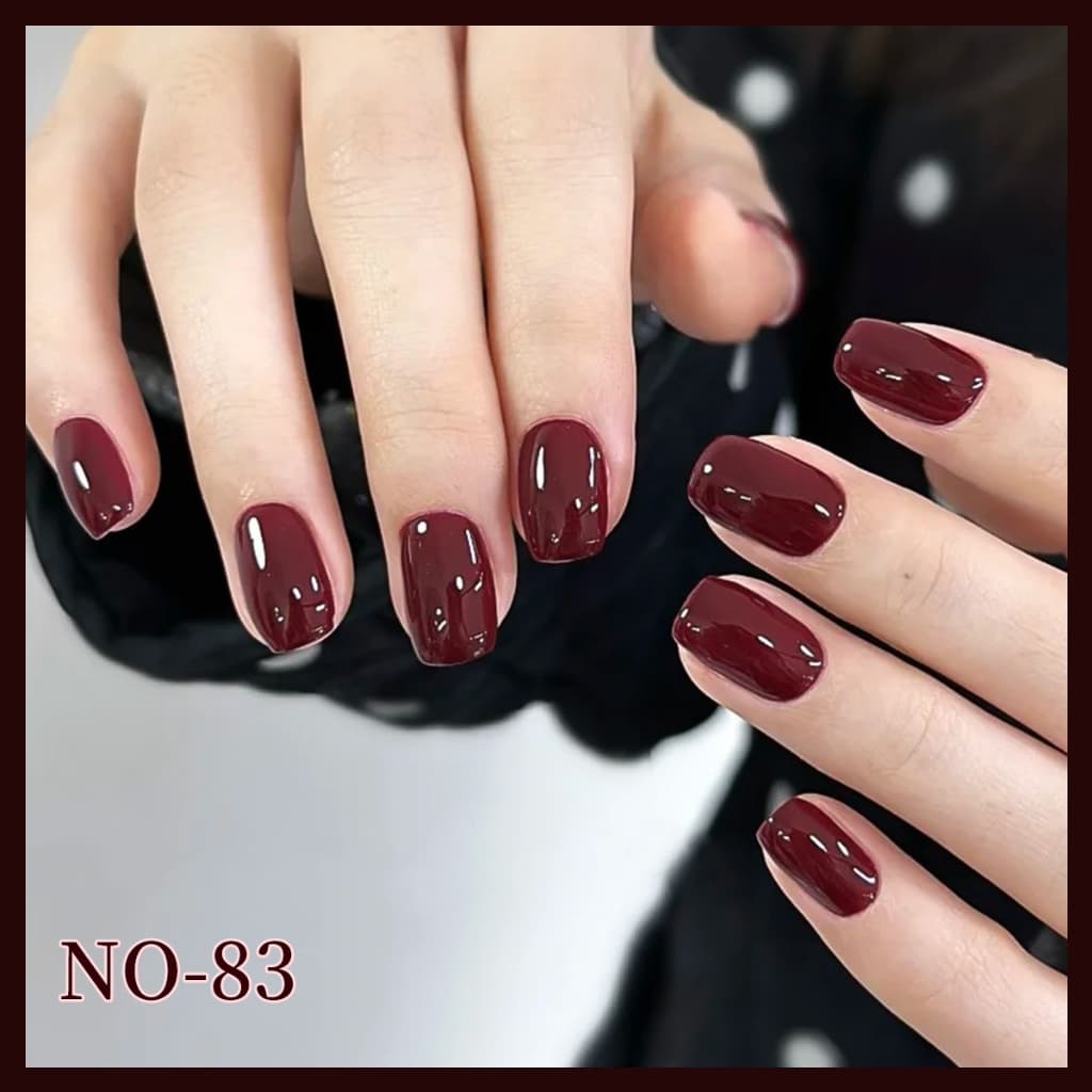 เจลทาเล็บสีแดง 3 สี ติดทนนาน เหมาะสำหรับเป็นของขวัญในบ้านและวันหยุด ร้านทำเล็บ รูปที่ 4