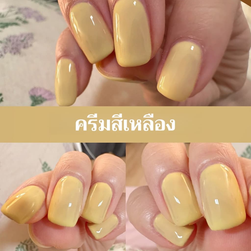 XEIJAYI 15มล--M065 สีทาเล็บสีเหลืองน้ำผึ้ง สีติดทนนาน เหมาะสำหรับใช้ในบ้านและร้านทำเล็บ รูปที่ 5