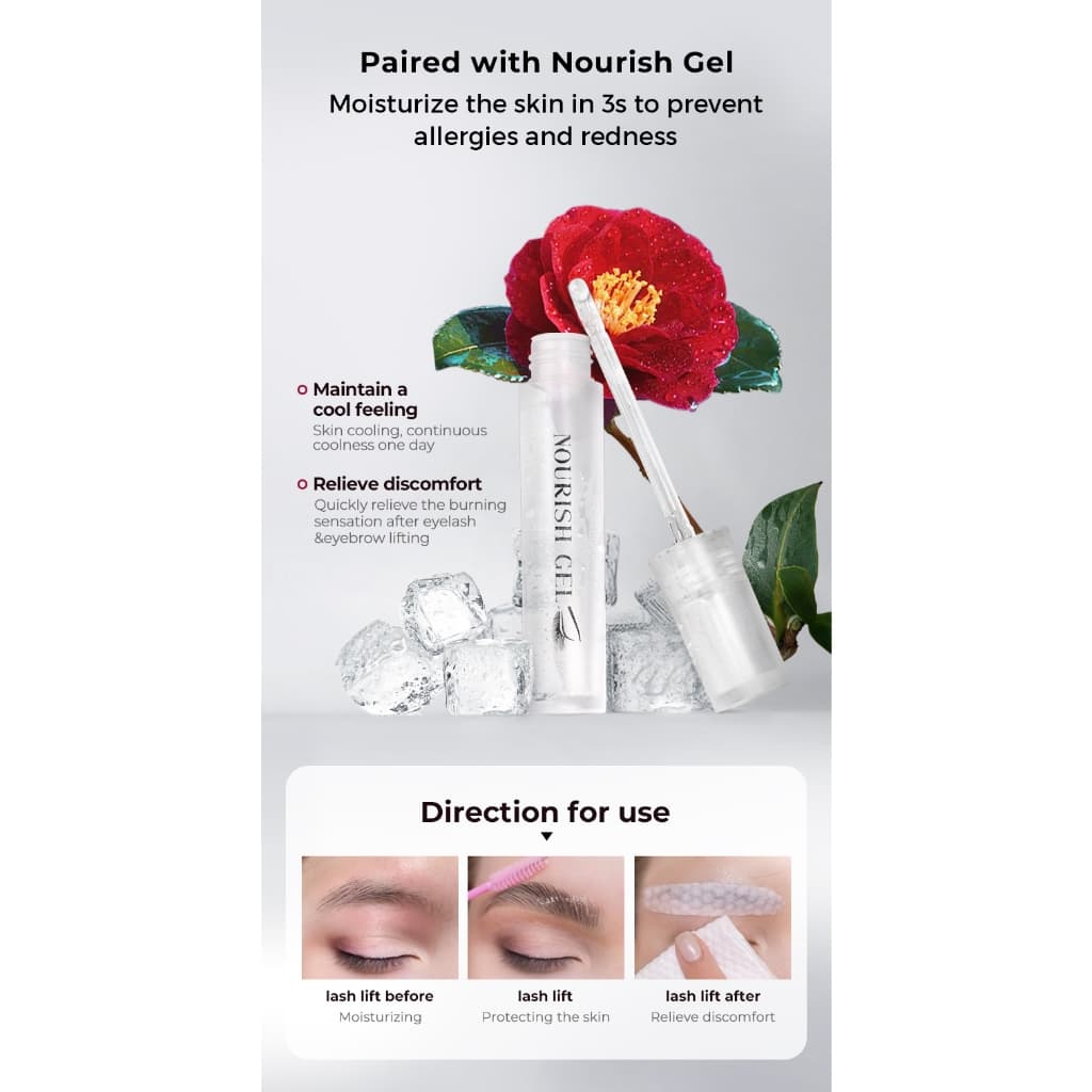 ICONSIGN Eyelash Eyebrow Lift Plant Extract Lash Lift Kit Camellia Lift Kit สําหรับขนตาดัด 90 วันปลอดภัยสําหรับผิวแพ้ง่าย รูปที่ 7