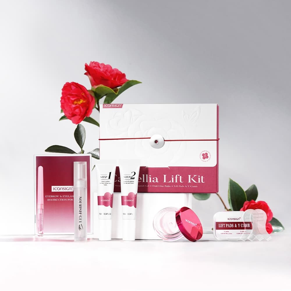 ICONSIGN Eyelash Eyebrow Lift Plant Extract Lash Lift Kit Camellia Lift Kit สําหรับขนตาดัด 90 วันปลอดภัยสําหรับผิวแพ้ง่าย รูปที่ 9