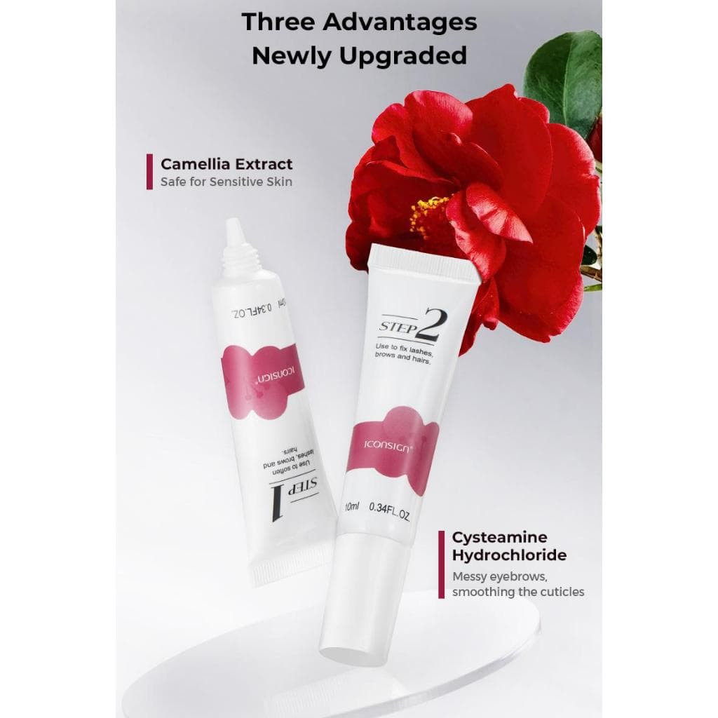 ICONSIGN Eyelash Eyebrow Lift Plant Extract Lash Lift Kit Camellia Lift Kit สําหรับขนตาดัด 90 วันปลอดภัยสําหรับผิวแพ้ง่าย รูปที่ 6