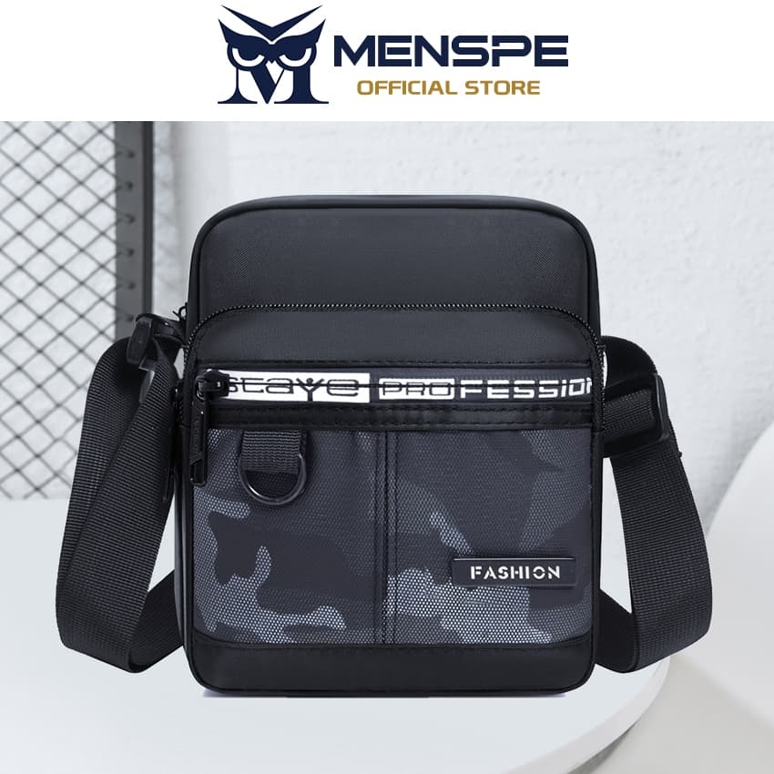 MESPE กระเป๋าสะพายขนาดเล็กผู้ชายกระเป๋า Messenger กันน้ําแฟชั่น Leisure Street กระเป๋าสําหรับนักเรียนวิทยาลัย รูปที่ 7