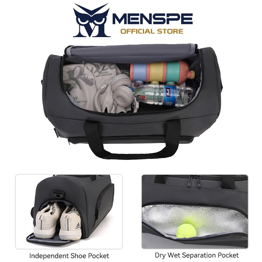Menspe กระเป๋าออกกําลังกาย Unisex ความจุขนาดใหญ่ กระเป๋าเดินทาง รูปที่ 6