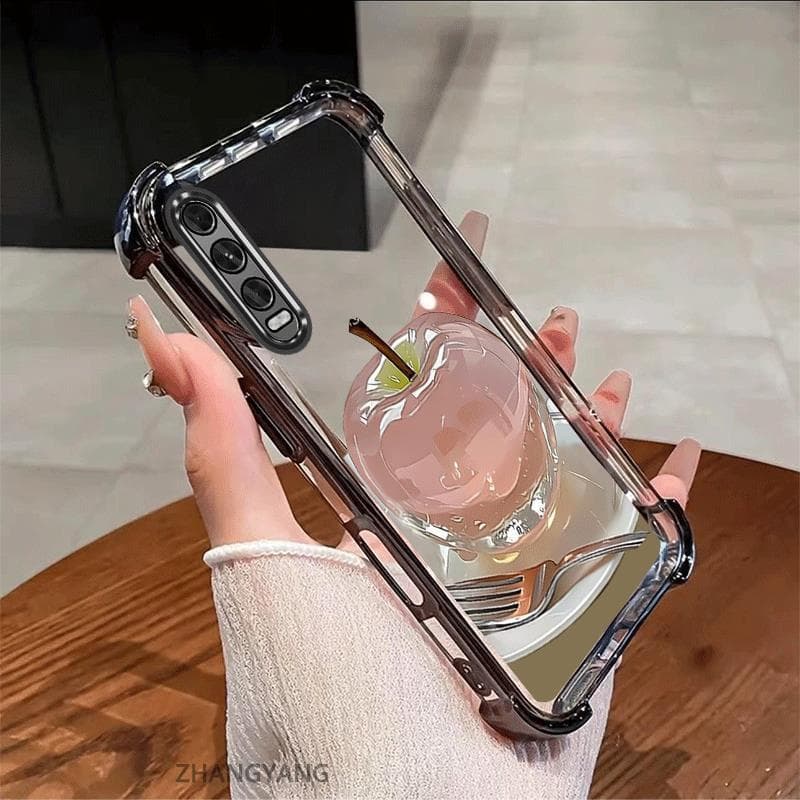 สําหรับ vivo y20 y20s y12s y20i y12a เคสโทรศัพท์กันกระแทกด้วยไฟฟ้าความงามความละเอียดสูงคริสตัลดีไซน์ใหม่น่ารักภาพแอปเปิ้ลซิลิโคน TPU soft case รูปที่ 2
