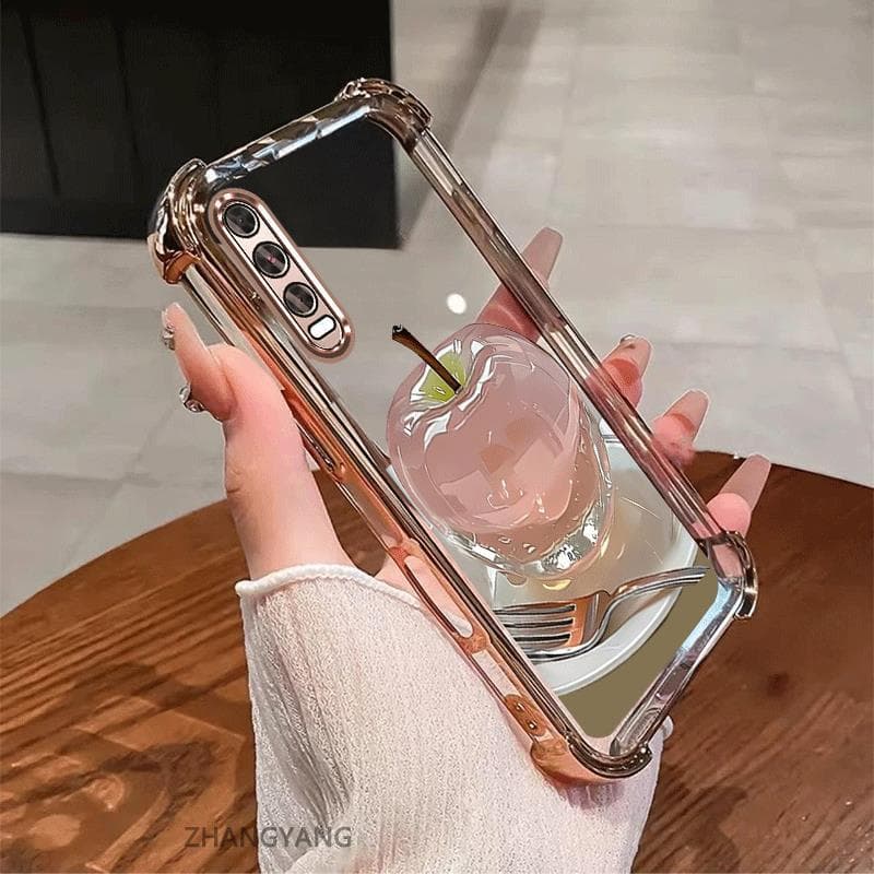 สําหรับ vivo y20 y20s y12s y20i y12a เคสโทรศัพท์กันกระแทกด้วยไฟฟ้าความงามความละเอียดสูงคริสตัลดีไซน์ใหม่น่ารักภาพแอปเปิ้ลซิลิโคน TPU soft case รูปที่ 6