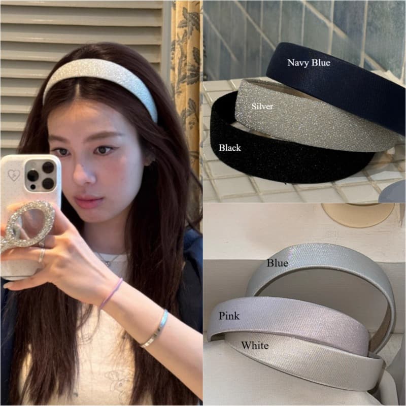 Vintage กว้าง Bling เงินผู้หญิง Headwear Hairbands เครื่องประดับผม