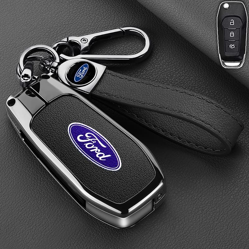 เคสกุญแจรีโมตรถยนต์ สําหรับ ford Ranger everest explorer XL XLS ford ecosport Puma 2020 Figo 2017 focus escape lynx Fiesta Escort Mondeo ของแต่งรถยนต์ กระเป๋าใส่กุญแจ รูปที่ 6