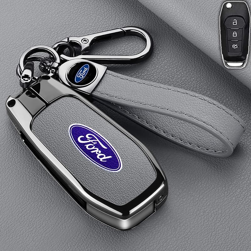 เคสกุญแจรีโมตรถยนต์ สําหรับ ford Ranger everest explorer XL XLS ford ecosport Puma 2020 Figo 2017 focus escape lynx Fiesta Escort Mondeo ของแต่งรถยนต์ กระเป๋าใส่กุญแจ รูปที่ 4