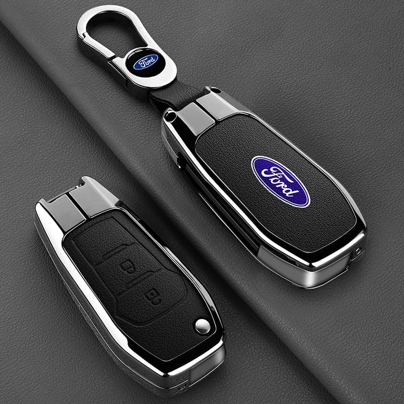 เคสกุญแจรีโมตรถยนต์ สําหรับ ford Ranger everest explorer XL XLS ford ecosport Puma 2020 Figo 2017 focus escape lynx Fiesta Escort Mondeo ของแต่งรถยนต์ กระเป๋าใส่กุญแจ รูปที่ 8