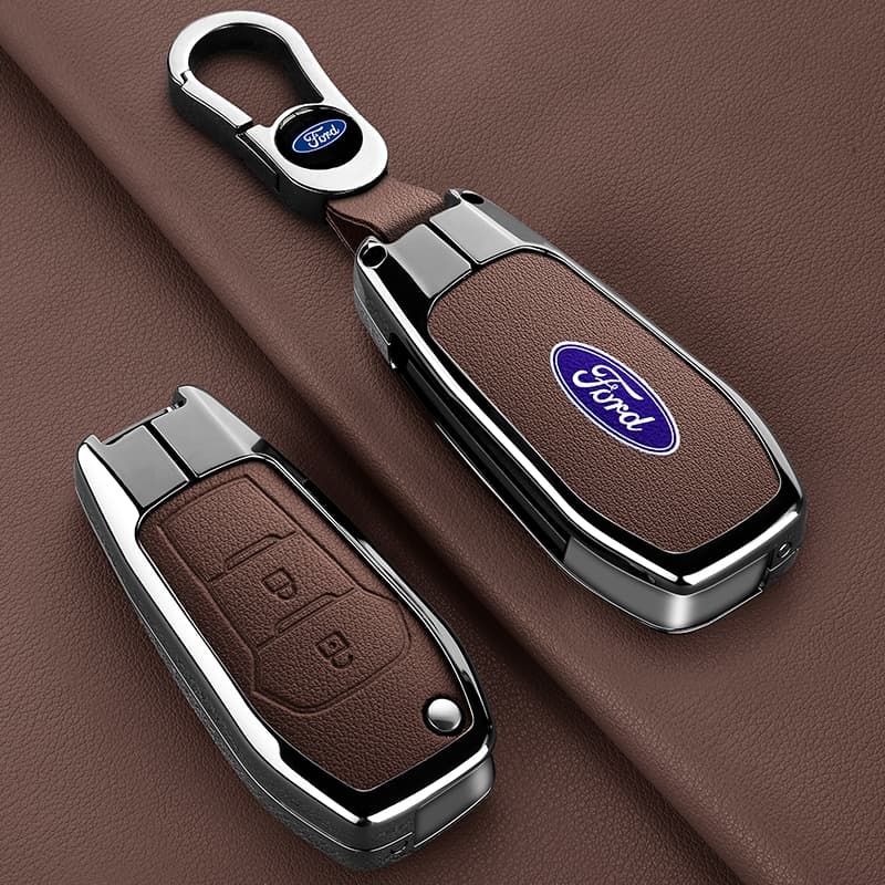 เคสกุญแจรีโมตรถยนต์ สําหรับ ford Ranger everest explorer XL XLS ford ecosport Puma 2020 Figo 2017 focus escape lynx Fiesta Escort Mondeo ของแต่งรถยนต์ กระเป๋าใส่กุญแจ รูปที่ 9