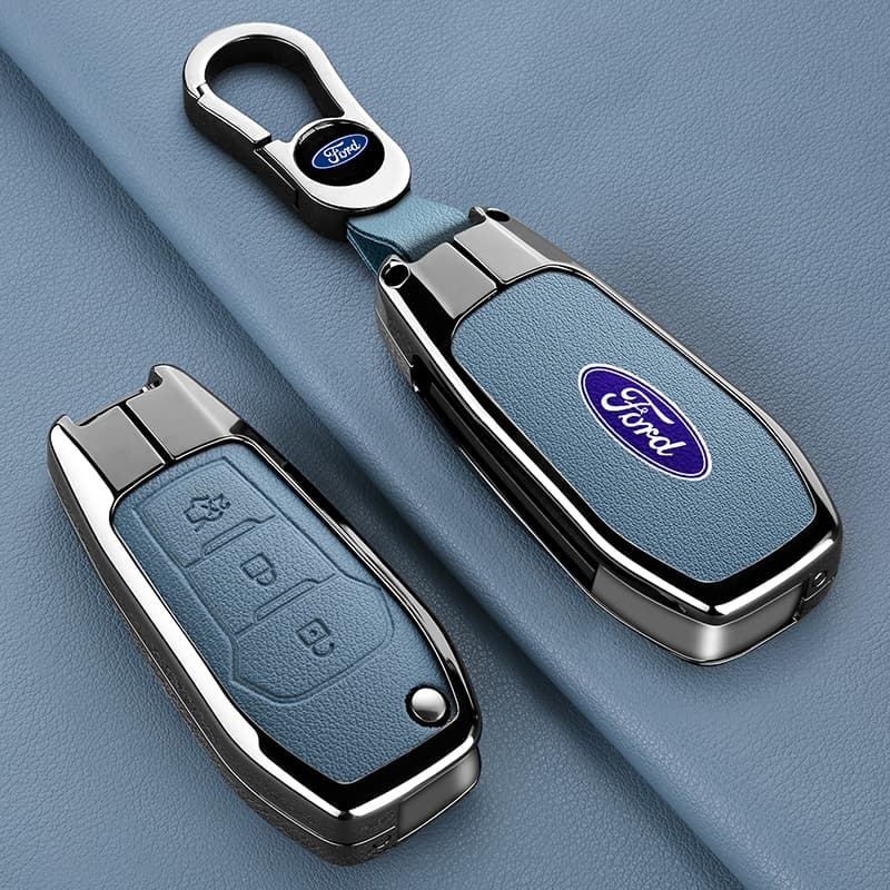 เคสกุญแจรีโมตรถยนต์ สําหรับ ford Ranger everest explorer XL XLS ford ecosport Puma 2020 Figo 2017 focus escape lynx Fiesta Escort Mondeo ของแต่งรถยนต์ กระเป๋าใส่กุญแจ รูปที่ 7