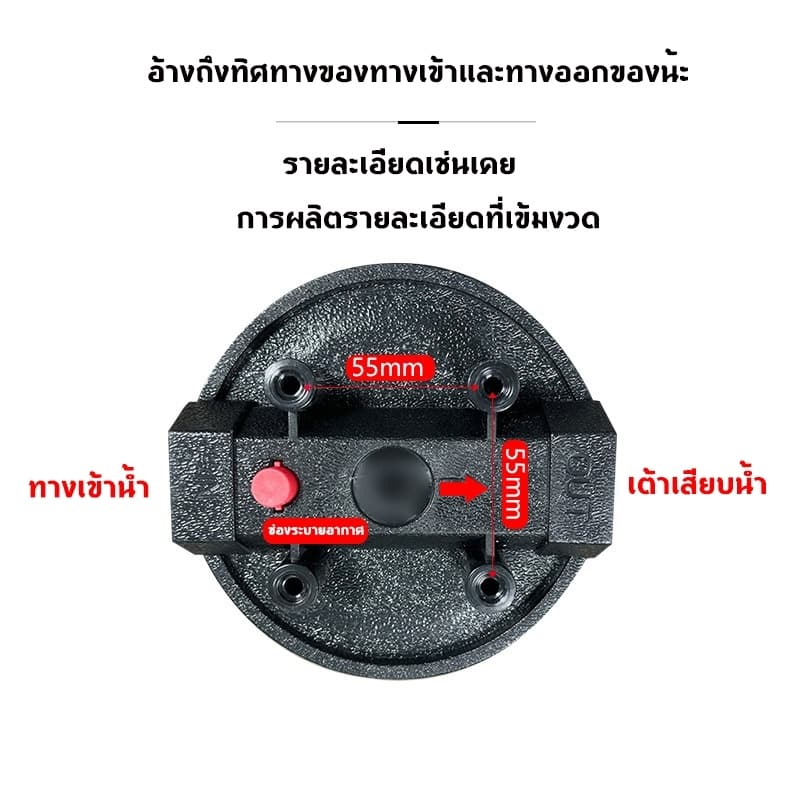 FFEEKK กระบอกกรองน้ำ 20นิ้ว เกลียว 4หุน กระบอกทึบ สีฟ้า เครื่องกรองน้ำ เกลียวพลาสติก รูปที่ 6