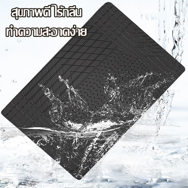 GoodDeals120 * 80 ซม เหมาะสําหรับรถทุกประเภท DIY พรมปูพื้นรถยนต์ PVC กันน้ำ อเนกประสงค์ ถาดท้ายรถยนต์ ถาดท้ายรถ ถาดรองท้ายรถ รูปที่ 4
