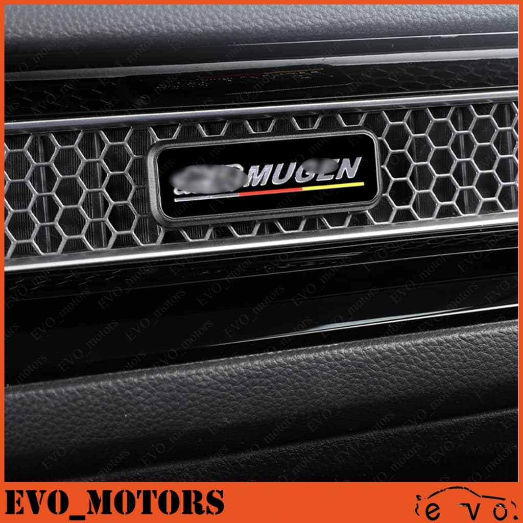 สําหรับ 2022 - 2025 Honda Civic FE / FL TYPE R สติกเกอร์จัดแต่งทรงผม 11th Civic Dashboard Air Outlet ตาข่าย RS Mugen โลโก้สัญลักษณ์ Badge Marker รูปที่ 2